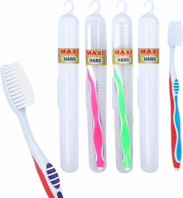 Maxi Candy Travel Pack Manual Hard Toothbrush(Pack of 4)