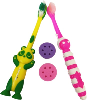 Yunicron Max Kids Toothbrush Combo - Colour may vary Extra Soft Toothbrush(Pack of 2)