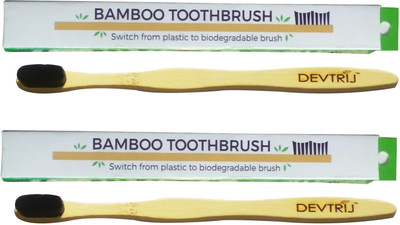 Devtrij NANO TOOTHBRUSH001 Ultra Soft Toothbrush(Pack of 2)