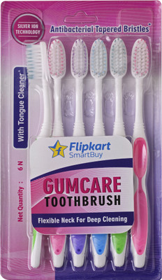 Flipkart SmartBuy Gumcare Soft Toothbrush(Pack of 6)