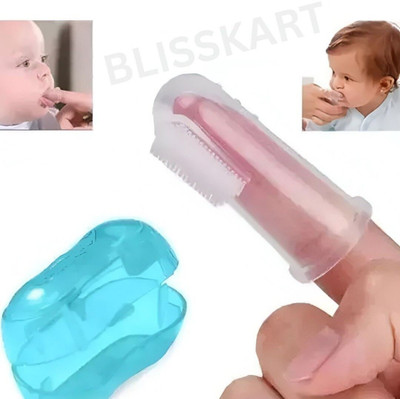 Blisskart classy soft slicon baby finger brush Soft Toothbrush