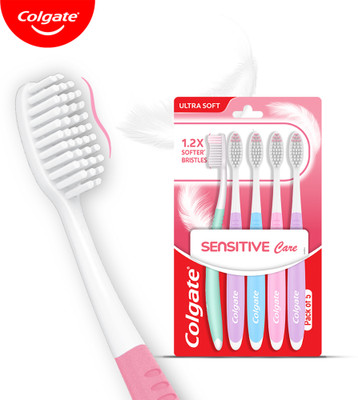 Colgate Gentle Sensitive Care Ultra Soft Bristles Toothbrush Ultra Soft Toothbrush(Pack of 5)