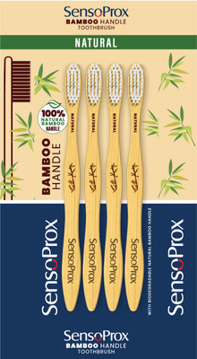 SENSOPROX Bamboo Combo Pack of 4 Ultra Soft Toothbrush(Pack of 4)