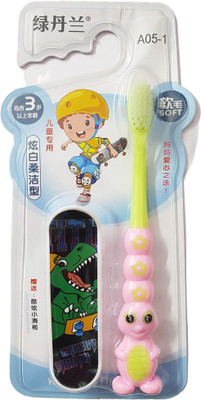 Yunicron Max Caterpillar Kids Toothbrush with Toy - Colour may vary Extra Soft Toothbrush