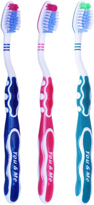 You & Me Contact+ Cross Action Soft Toothbrush(Pack of 3)