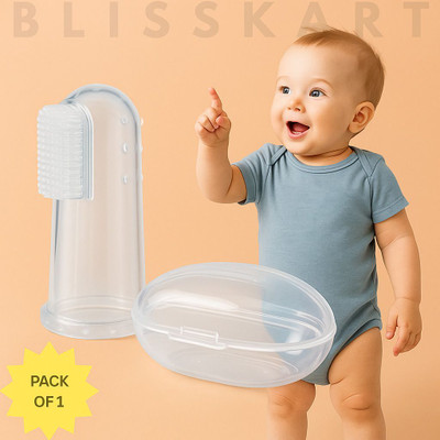 Blisskart Soft silicone baby gum massager & tongue cleaner , Toothbrush. Soft Toothbrush