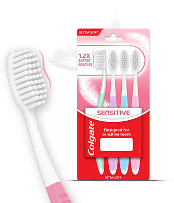 Colgate Gentle Sensitive Ultra Soft Toothbrush(Pack of 4)
