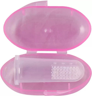 Triple B Silicone Baby Finger-Brush with Case Ultra Soft Toothbrush