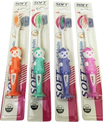 Yunicron Max Kitty Kids Toothbrush Combo - Colour may vary Ultra Soft Toothbrush(Pack of 2)