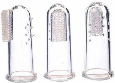 MAHIRAT Silicone Baby Finger-Brush with Case Ultra Soft Toothbrush 185 Extra Soft Toothbrush(Pack of 3)