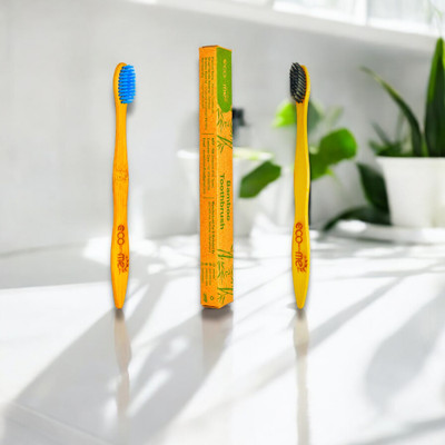 Eco with me E001T Medium Toothbrush(Pack of 2)
