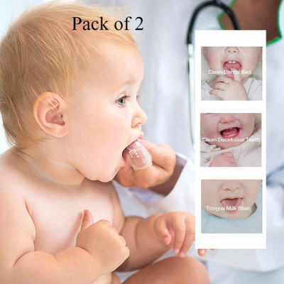 GYMSY Baby Finger Tooth-Brush with Case (Kids Toothbrush; Non-Toxic odorless Brush; Extra Soft Toothbrush