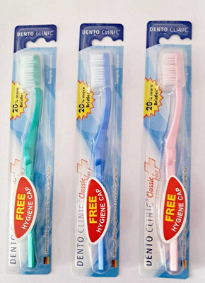 DENTO CLINIC CLASSIEK PLUS Soft Toothbrush(Pack of 3)