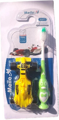 UTKARIA Toothbrush with F1 Racing Toy Car Soft Toothbrush