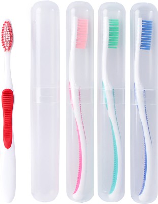 Dr. Flex Anti-Bacterial Supreme Container Toothbrushes Soft Toothbrush(Pack of 4)