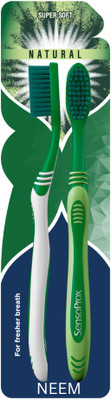 SENSOPROX Natural Neem Ultra Soft Toothbrush(Pack of 2)