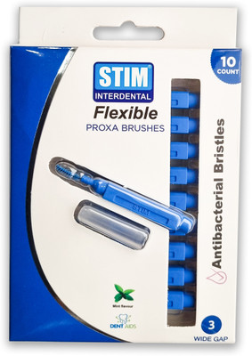 STIM Interdental Flexible Brush ISO- 3 For Wide Gaps Between The Teeth Ultra Soft Toothbrush