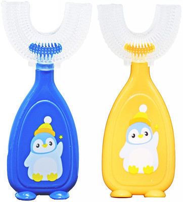 Manan Shopee Baby U Shape Tooth Brush For Babies Kids baby Tooth Brush Soft Toothbrush(Pack of 2)