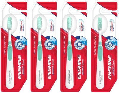 DOOMSDAY Advance Clean+ Superior Bristles Ultra Soft Toothbrush Soft Toothbrush(Pack of 4)