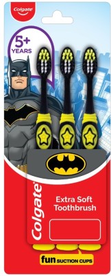 Colgate Kids Batman Extra Soft Toothbrush(Pack of 3)