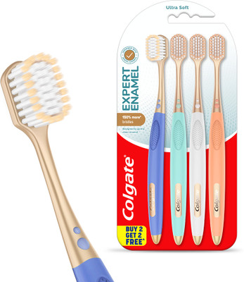 Colgate Gentle Enamel Ultra Soft Toothbrush(Pack of 4)