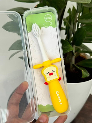 Bazaar 3D Kids Toothbrush, Cartoon Design Soft Bristles with Storage Box Soft Toothbrush