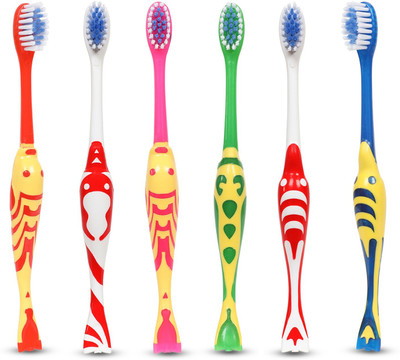 Maxi Goldie Junior Soft Toothbrush(Pack of 6)
