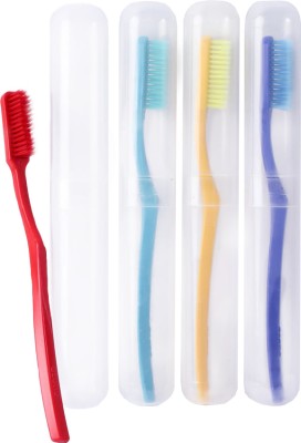Dr. Flex Super Sensitive with Anti-Bacterial Container Soft Toothbrush(Pack of 4)