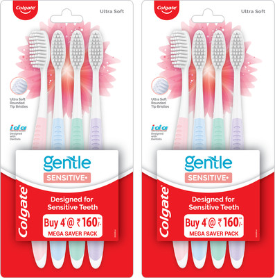 Colgate Sensitive Combo Packs Ultra Soft Toothbrush(Pack of 8)