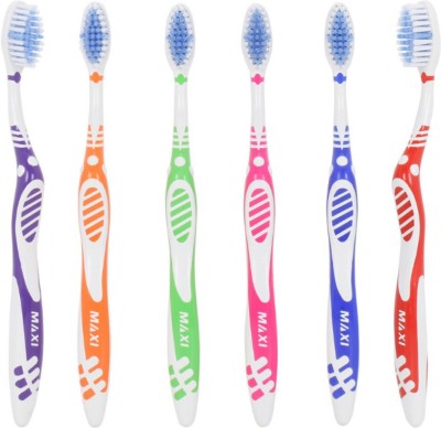 Maxi Sensitive+ Soft Toothbrush(Pack of 6)
