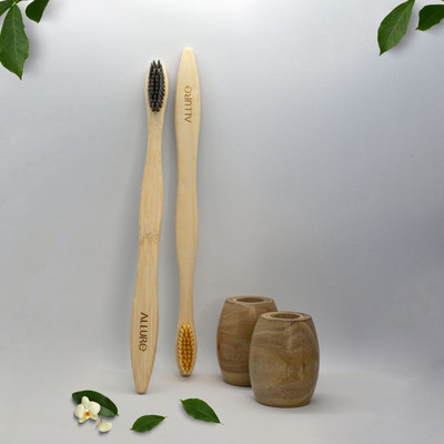 ALLURE 2 Toothbrush + 2 Stand Extra Soft Toothbrush(Pack of 4)