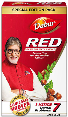 Dabur Red Toothpaste Special Edition Pack Toothpaste(750 g, Pack of 3)