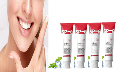 house of common SP 6 Ultra whitening probiotics Bamboo Charcoal Toothpaste (30g) Pack of 4 Toothpaste(120 g, Pack of 4)