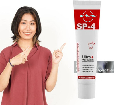 ACTIWOW SP 4 Ultra Fresh Breath Charcoal Whitening Toothpaste Toothpaste(40 g)
