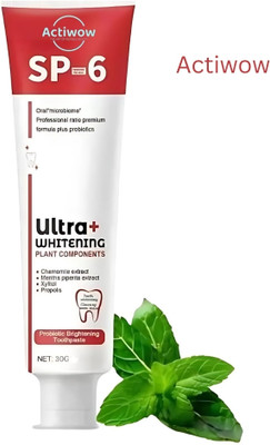 ACTIWOW SP6 Whitening Toothpaste for Fresh Breath & Healthy Teeth Toothpaste(40 g)
