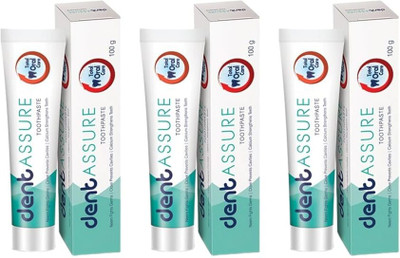 Rastic Assure Nutritions With Neeem, Tulsi & Pudina Toothpastes Toothpaste(300 g, Pack of 3)