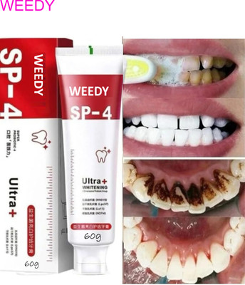 WEEDY SP-4 Ultra Whitening Toothpaste 60g – For Cleaner, Brighter Teeth Toothpaste(60 g)