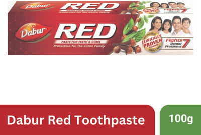 Dabur Red Paste |Treats Bad Breath |Cavity Protection | Plaque Removal |13 Herbs Toothpaste(100 g)