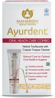 MAHARISHI ayurveda Ayurdent Classic Toothpaste & Copper Tongue Cleaner Combo Pack Toothpaste(200 g)