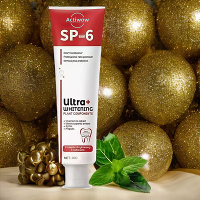 ACTIWOW SP 6 Whitening Toothpaste with Natural Lemon for Whitening Power Toothpaste(40 g)
