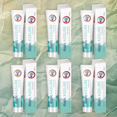 Rastic Assure Neem, Tulsi and Pudina Toothpaste Pack of 6 . 6 Toothpaste(600 g, Pack of 6)