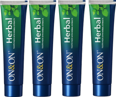 Neura Fit On&On Herbal Oral Care Tooth Paste With Herbal Extracts Toothpaste(600 g, Pack of 4)
