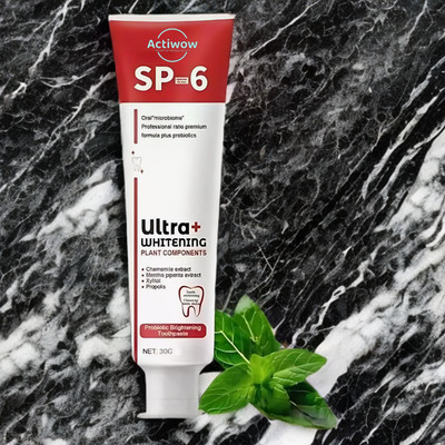 ACTIWOW SP 6 Ultra Whitening Toothpaste with Vitamin E for Healthy Gums Toothpaste(40 g)