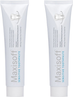 Maxisoft Sensitive Toothpaste 100 gm | Paraben Free | Complete Protection Toothpaste(200, Pack of 2)