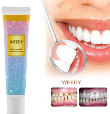 WEEDY Original Niacinamide Whitening Toothpaste for Enhanced Teeth Brightness Toothpaste(35 g)