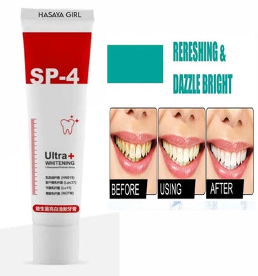 hghasayagirl SP 4 Ultra whitening probiotics Bamboo Charcoal whitening 5 Toothpaste(30 g)