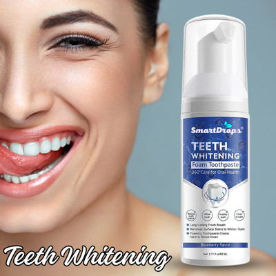 smartdrops Teeth Whitening Mousse Foam Cleaning Germs Freshness Breath Toothpaste(60 ml)