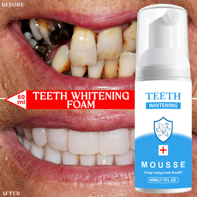 Vishvambhari Teeth Whitening FoamDeeply Clean Gums Stain Removal Intensive Toothpaste Toothpaste(60 ml)