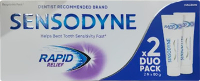 SENSODYNE Rapid Relief Combo , to help beat sensitivity fast Toothpaste(160 g, Pack of 2)