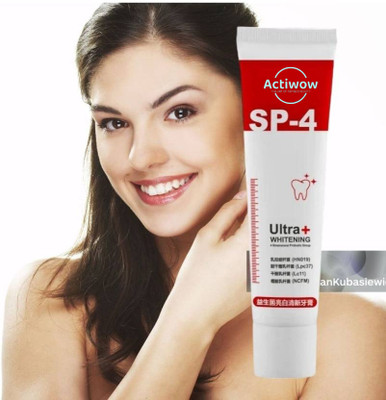 ACTIWOW SP 4 Ultra Toothpaste with Charcoal for Pure White Teeth Toothpaste(40 g)